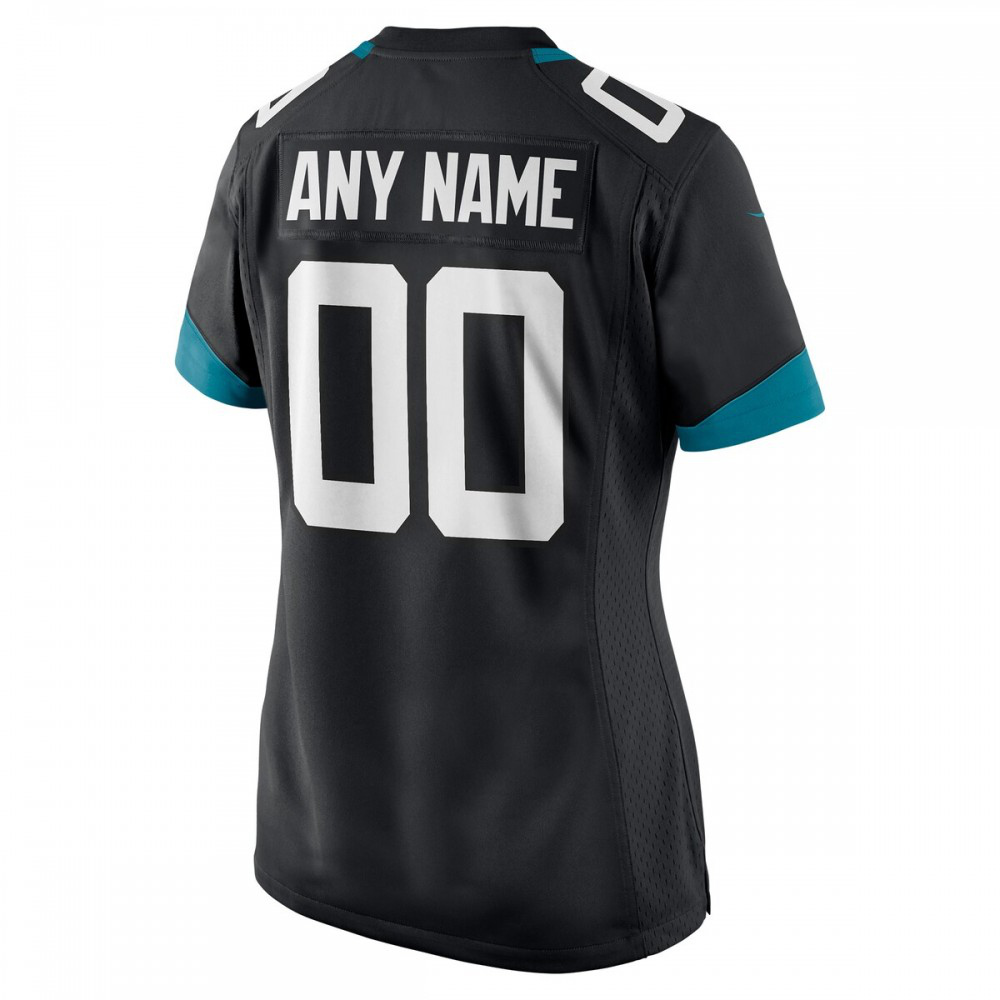 Jacksonville Jaguars Nike Women's Custom Jersey - Black-GridironStore